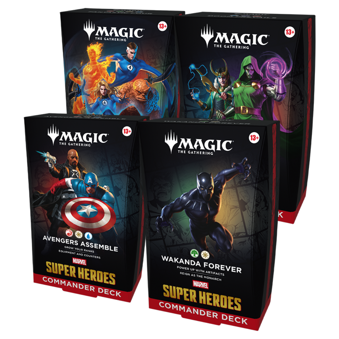 MTG Marvel Super Heroes Commander Deck Full Set