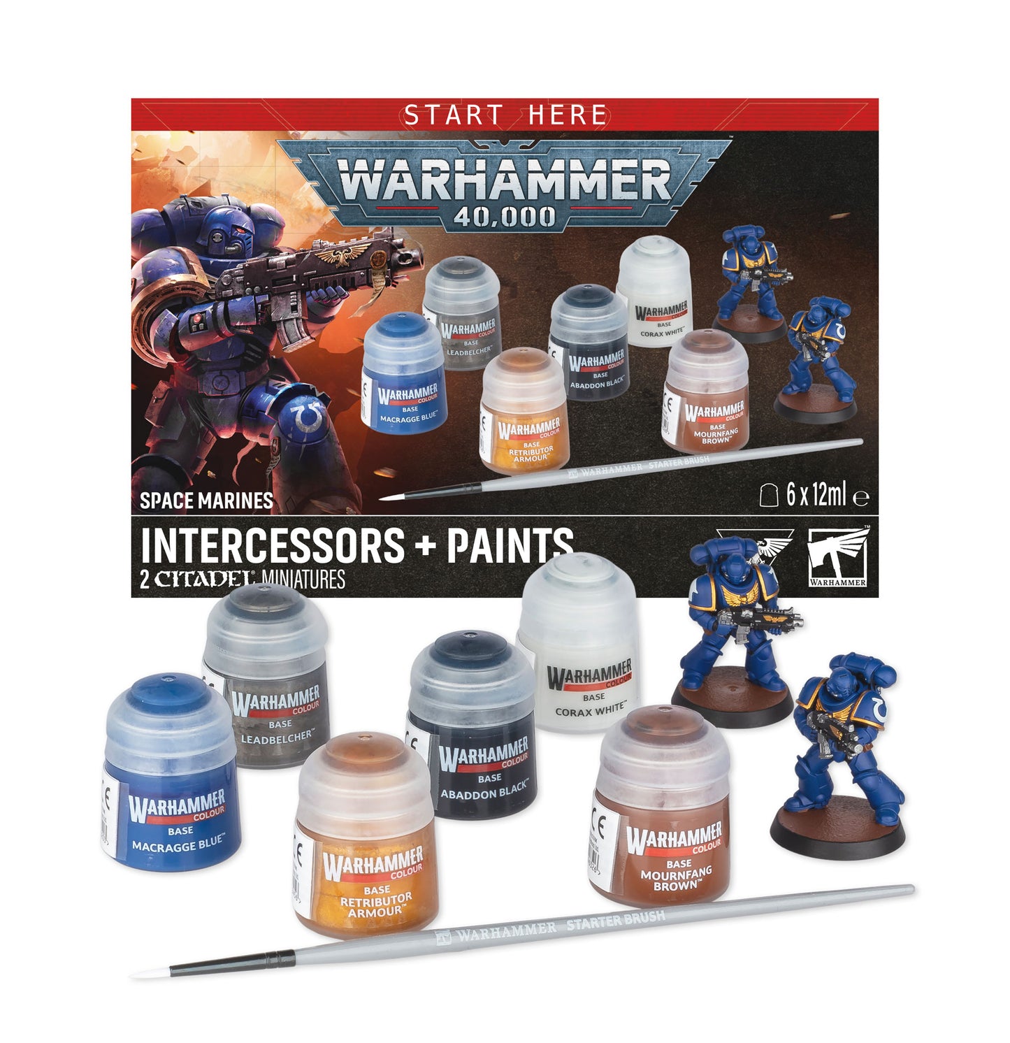 Warhammer 40K Intercessors and Paints